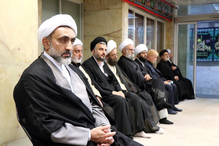 تصاویر/ مراسم عزاداری اربعین حسینی در بیت آیت‌الله العظمی نوری‌همدانی