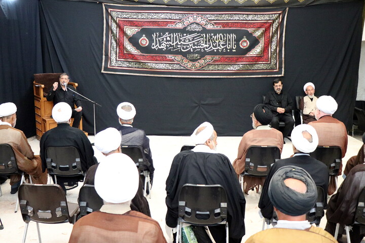 تصاویر/ مراسم عزاداری اربعین حسینی در بیت آیت‌الله العظمی نوری‌همدانی