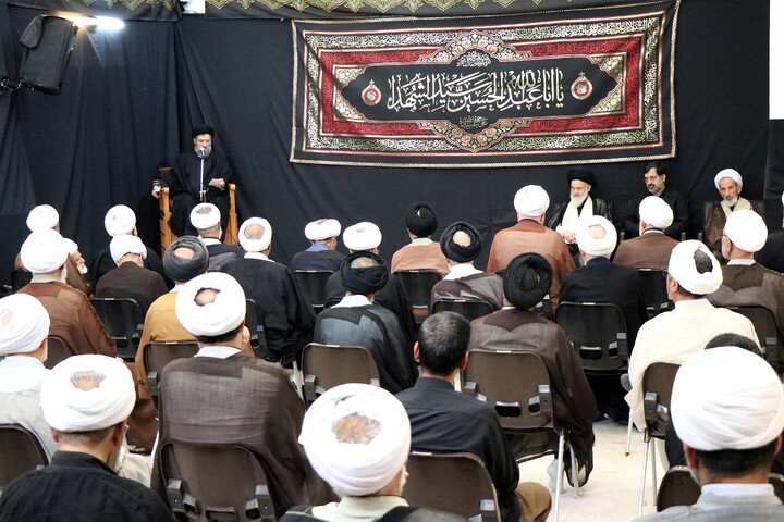 تصاویر/ مراسم عزاداری اربعین حسینی در بیت آیت‌الله العظمی نوری‌همدانی