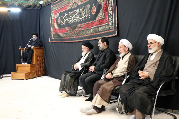 تصاویر/ مراسم عزاداری اربعین حسینی در بیت آیت‌الله العظمی نوری‌همدانی