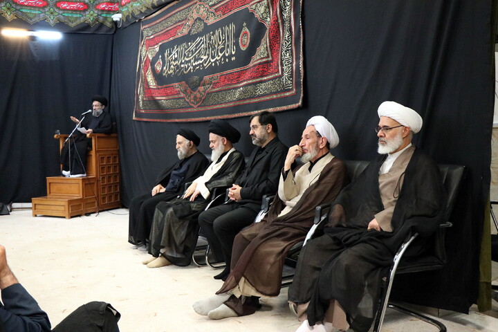 تصاویر/ مراسم عزاداری اربعین حسینی در بیت آیت‌الله العظمی نوری‌همدانی