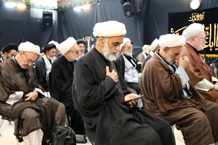 تصاویر/ مراسم عزاداری اربعین حسینی در بیت آیت‌الله العظمی نوری‌همدانی