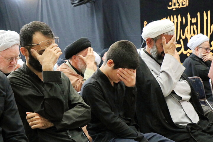 تصاویر/ مراسم عزاداری اربعین حسینی در بیت آیت‌الله العظمی نوری‌همدانی