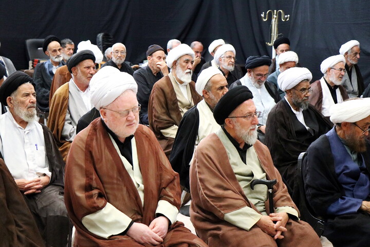تصاویر/ مراسم عزاداری اربعین حسینی در بیت آیت‌الله العظمی نوری‌همدانی