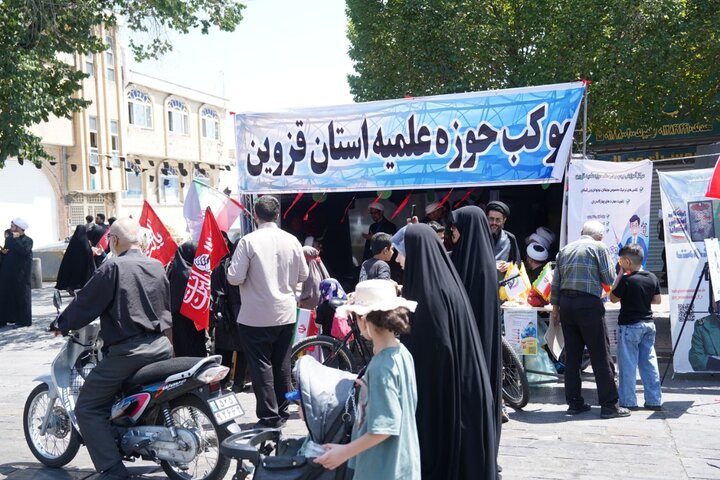 تصاویر /فعالیتهای فرهنگی و تبلیغی موکب حوزه علمیه قزوین در مراسم دلدادگان اربعین حسینی