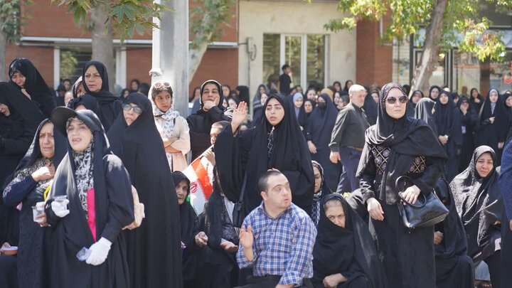 تصاویر/ مراسم تجمع اربعین حسینی مردم دارالمومنین شهرستان خوی