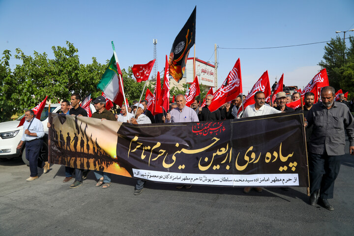 کاروان جاماندگان اربعین حسینی در شهرکرد