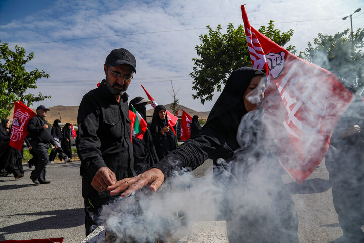کاروان جاماندگان اربعین حسینی در شهرکرد