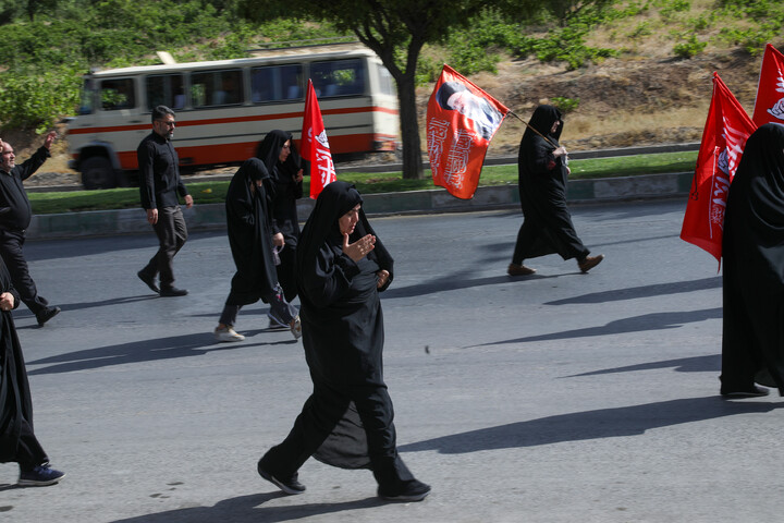 کاروان جاماندگان اربعین حسینی در شهرکرد