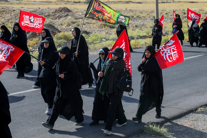 کاروان جاماندگان اربعین حسینی در شهرکرد