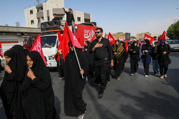 کاروان جاماندگان اربعین حسینی در شهرکرد