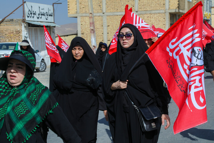 کاروان جاماندگان اربعین حسینی در شهرکرد