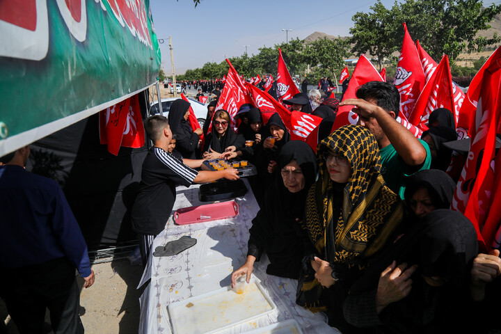 کاروان جاماندگان اربعین حسینی در شهرکرد