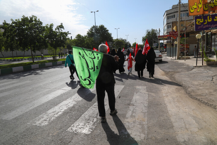 کاروان جاماندگان اربعین حسینی در شهرکرد