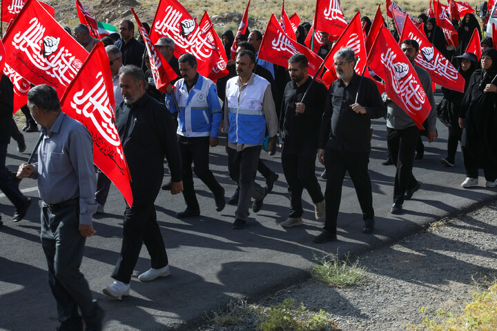 کاروان جاماندگان اربعین حسینی در شهرکرد