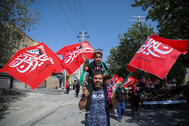 کاروان جاماندگان اربعین حسینی در شهرکرد