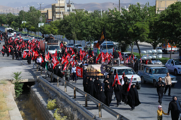 کاروان جاماندگان اربعین حسینی در شهرکرد