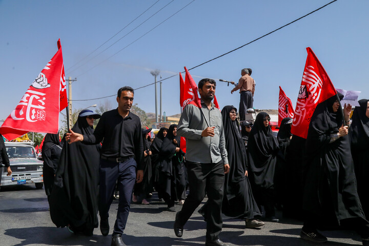 کاروان جاماندگان اربعین حسینی در شهرکرد