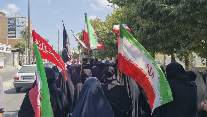 تصاویر/ مراسم جاماندگان پیاده روی اربعین در جویبار