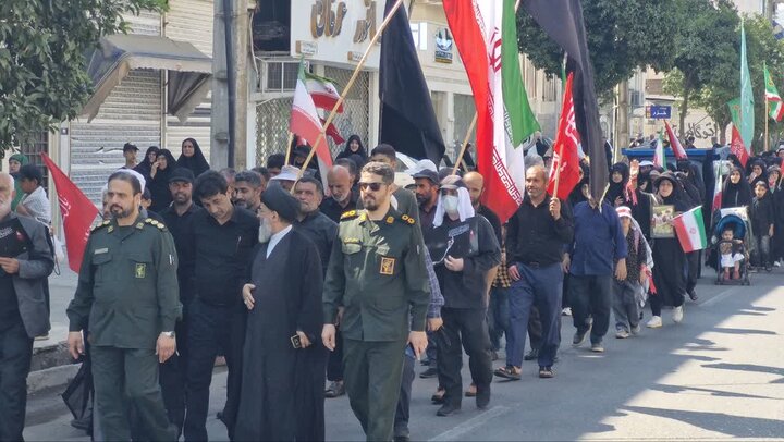 تصاویر/ مراسم جاماندگان پیاده روی اربعین در جویبار