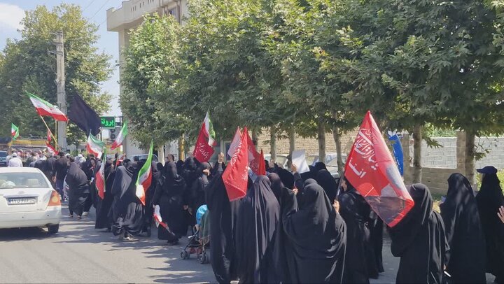 تصاویر/ مراسم جاماندگان پیاده روی اربعین در جویبار
