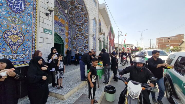 تصاویر/ مراسم جاماندگان پیاده روی اربعین در جویبار