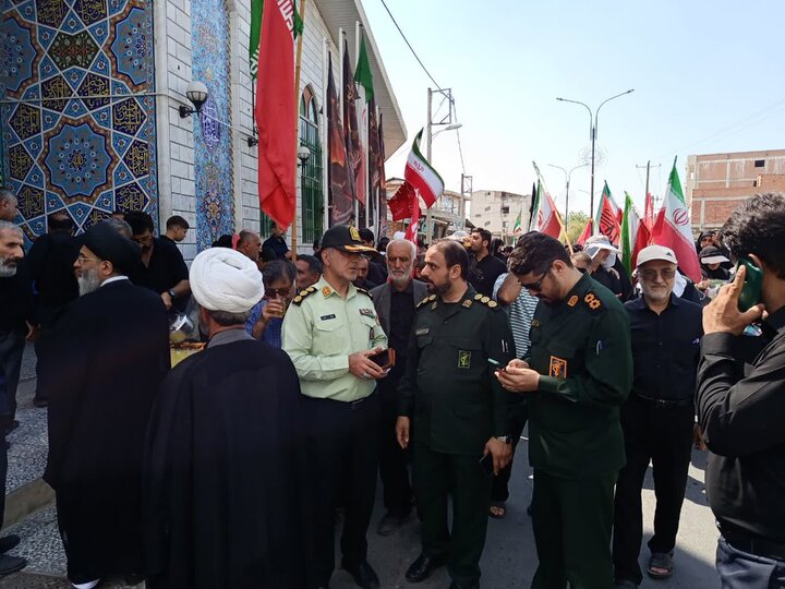 تصاویر/ مراسم جاماندگان پیاده روی اربعین در جویبار