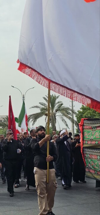تصاویر/ پیاده‌روی دلدادگان اربعین در کنگان