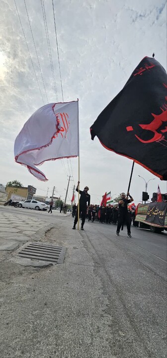 تصاویر/ پیاده‌روی دلدادگان اربعین در کنگان
