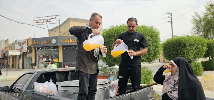 تصاویر/ پیاده‌روی دلدادگان اربعین در کنگان
