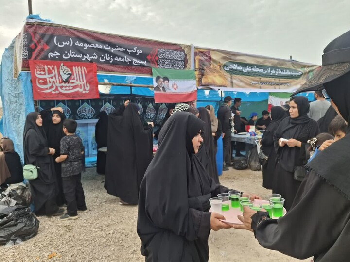 تصاویر/ پیاده روی جاماندگان اربعین در جم