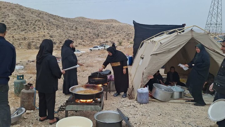 تصاویر/ پیاده روی جاماندگان اربعین در جم