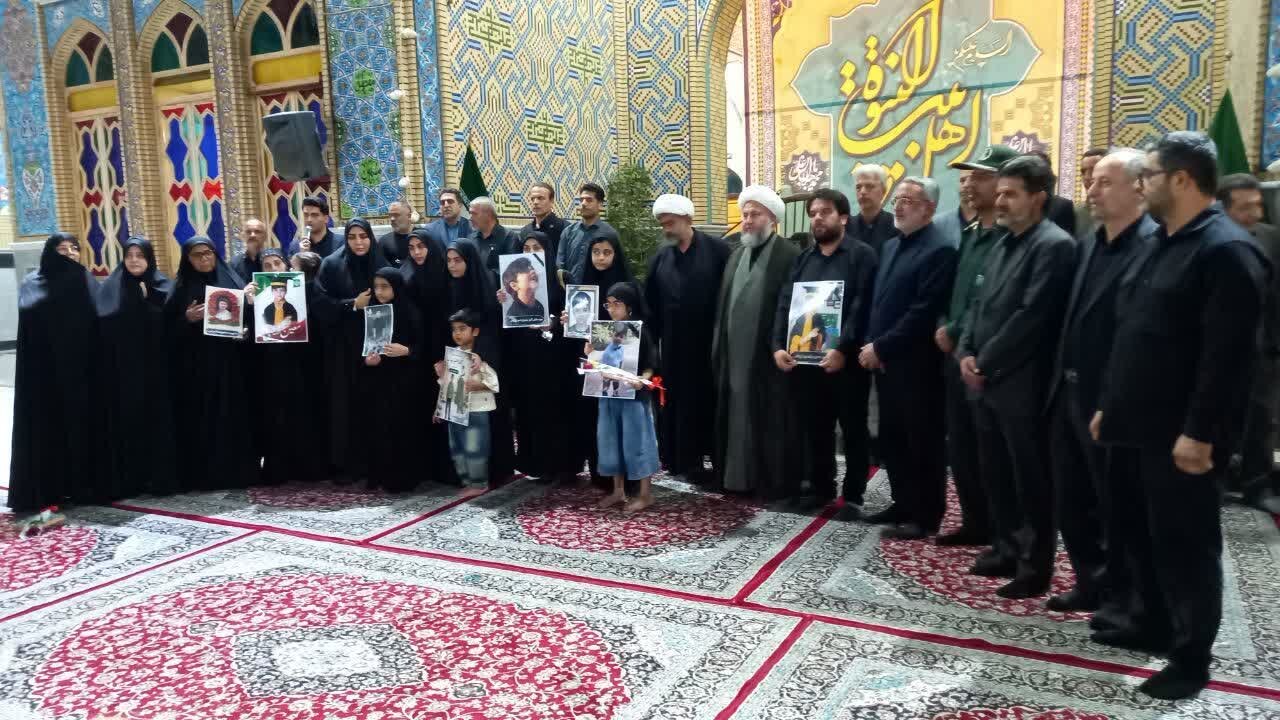 تجمع خونخواهی رهبر شهید انقلاب درکنار خانواده های شهدای میناب در آران وبیدگل