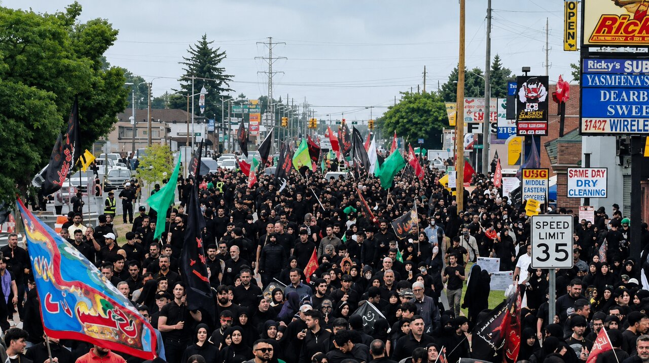 Arbaeen Flag Hoisted in the Heart of America