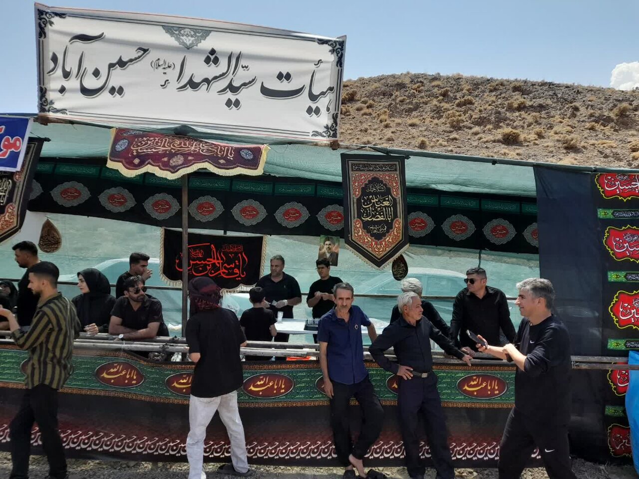 پیاده روی جاماندگان اربعین حسینی در بخش قمصر برگزار شد