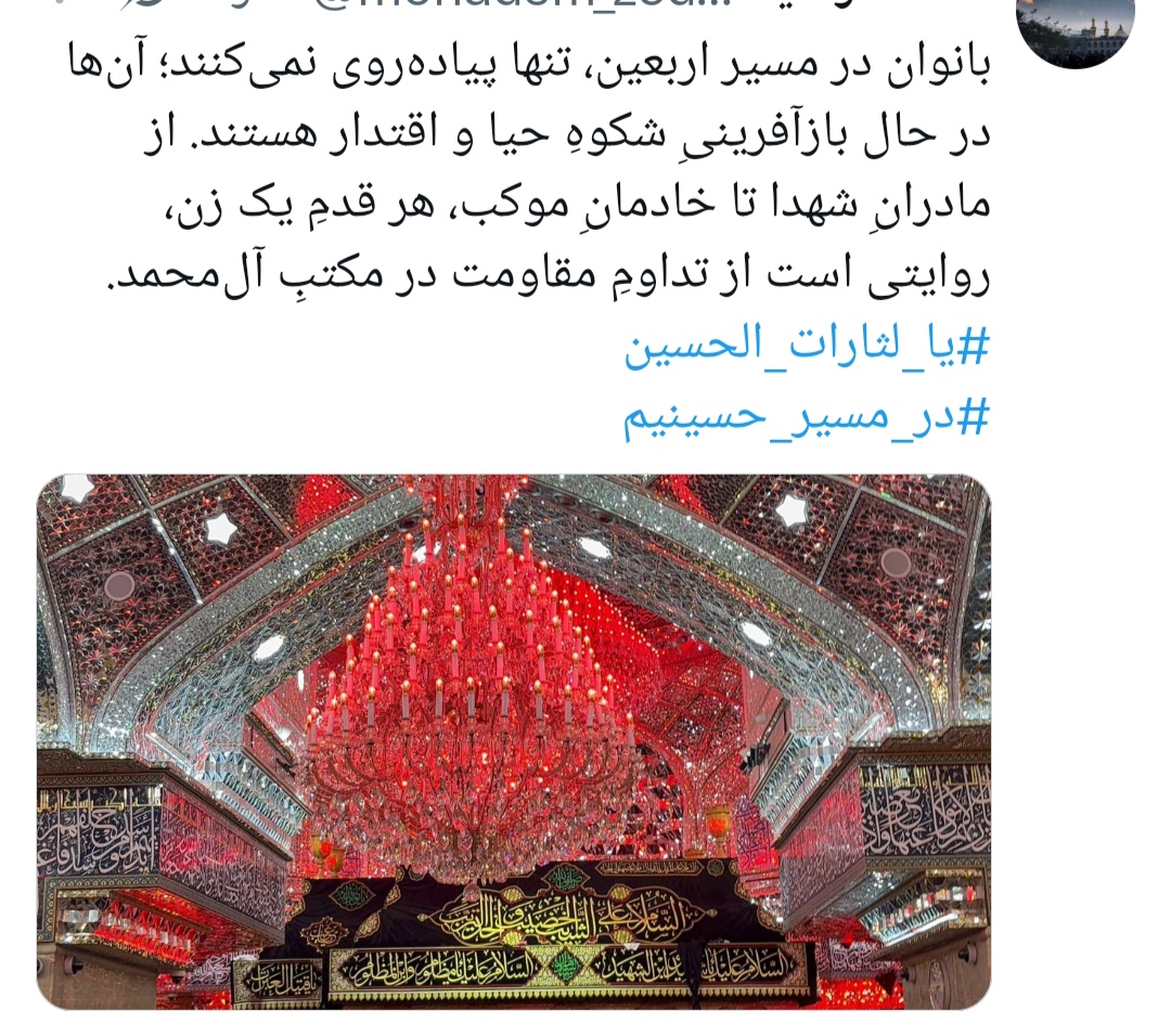 روایت کابران « ایکس» از اربعین 1405؛ از لگدمال شدن ترامپ تا سطلزبالههای اسراییلی در مشایه