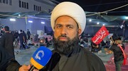 موکب باب الحسین میں علما و طلاب زائرینِ امام حسینؑ کی خدمت میں پیش پیش؛ اربعین کا سفر ظہورِ امام زمانہؑ کی تمہید ہے، مولانا علی عباس نجفی