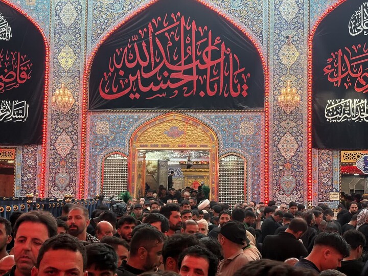 تصاویر/ حال و هوای زائران امام حسین(ع) در کربلا