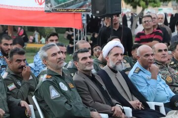 تصاویر /مراسم بزرگداشت خلبان شهید عباس بابایی و حسین لشگری در قزوین