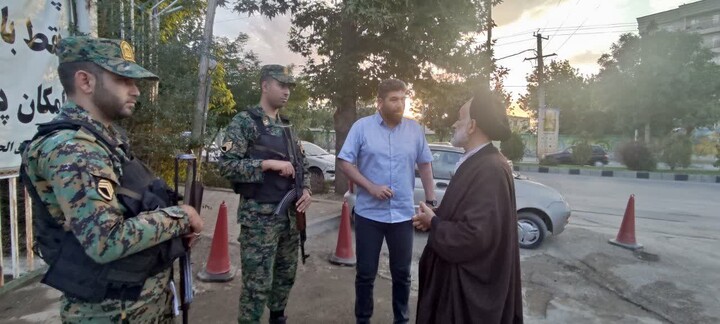 تصاویر / برپایی موکب‌ عقیدتی سیاسی انتظامی همدان در مسیر بازگشت زائران اربعین حسینی