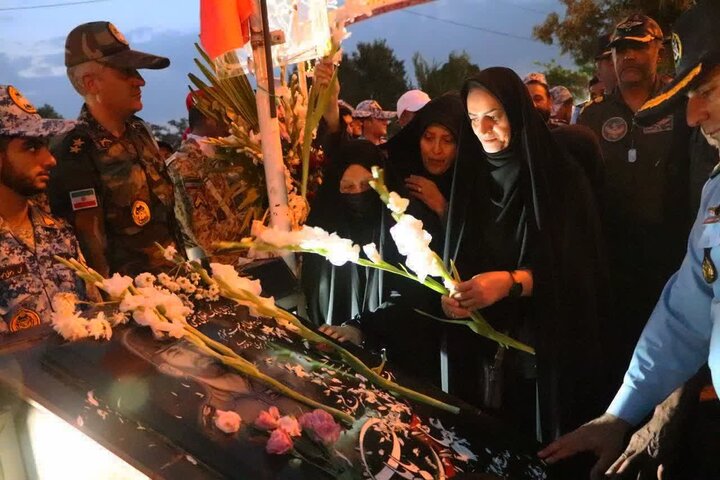 تصاویر /مراسم بزرگداشت خلبان شهید عباس بابایی وحسین لشگری در قزوین برگزار شد