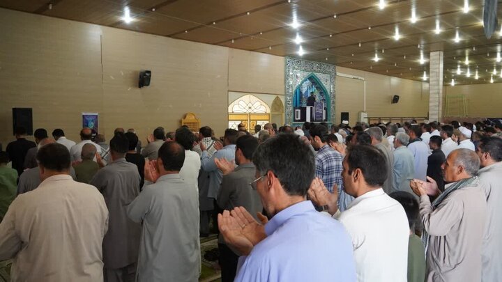 تصاویر/ آیین عبادی سیاسی نماز جمعه شهرستان زهک