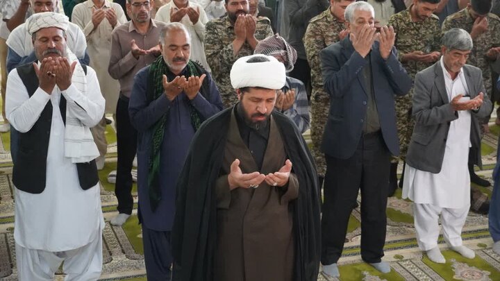 تصاویر/ آیین عبادی سیاسی نماز جمعه شهرستان زهک