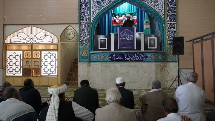 تصاویر/ آیین عبادی سیاسی نماز جمعه شهرستان زهک