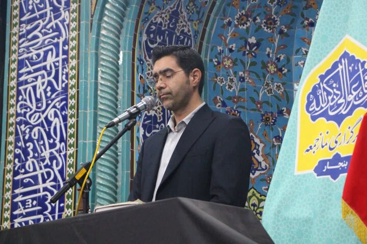 تصاویر/ آیین عبادی سیاسی نماز جمعه شهرستان بنجار