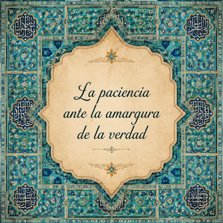 La paciencia ante la amargura de la verdad