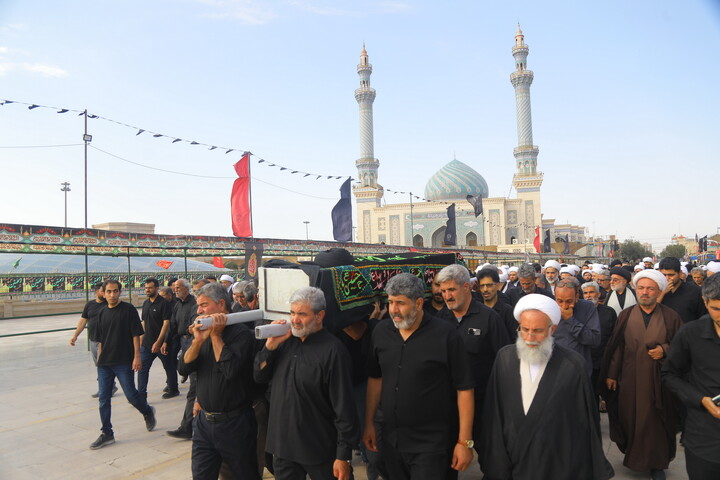 مراسم تشییع پیکر حجت ‌الاسلام والمسلمین سید صدرا هاشمی از اساتید حوزه