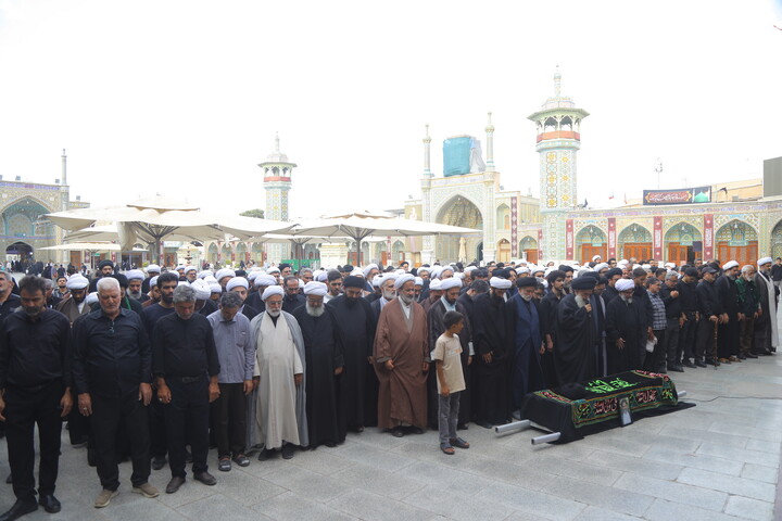 مراسم تشییع پیکر حجت ‌الاسلام والمسلمین سید صدرا هاشمی از اساتید حوزه