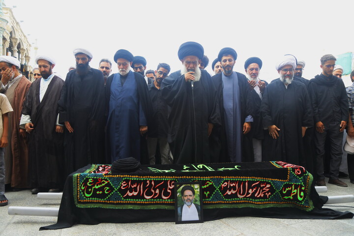مراسم تشییع پیکر حجت ‌الاسلام والمسلمین سید صدرا هاشمی از اساتید حوزه