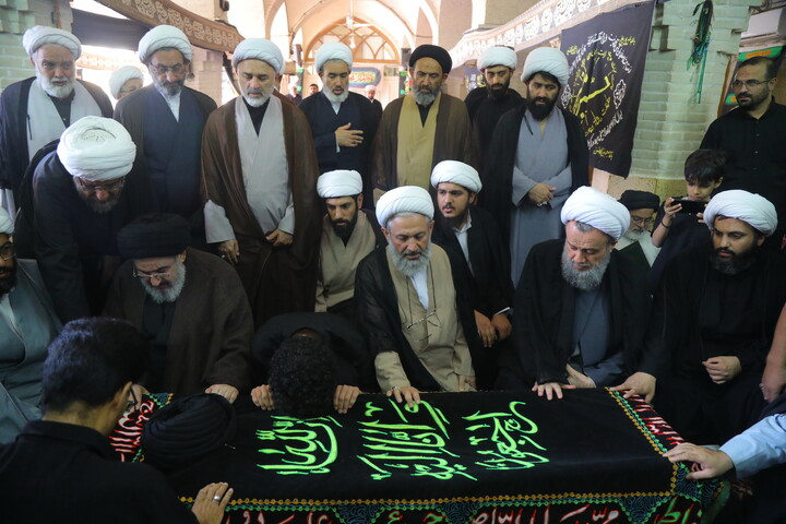 مراسم تشییع پیکر حجت ‌الاسلام والمسلمین سید صدرا هاشمی از اساتید حوزه
